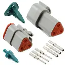 AT3PS-CKIT 3-Pin Receptacle & Plug AT Kit