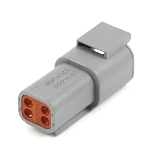 [BCN-ATM04-4P/10] ATM04-4P Amphenol 4 Way Housing (pack 10)