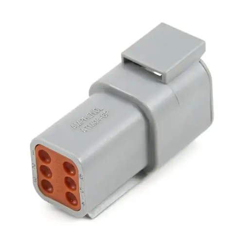 [BCN-ATM04-6P/10] ATM04-6P Amphenol 6 Way Housing (pack 10)