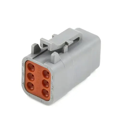 [BCN-ATM06-6S/10] ATM06-6S Amphenol 6 Way Housing (pack 10)