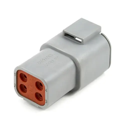 [BCN-ATP4/10] ATP04-4P Amphenol 4 Way Housing (pack 10)